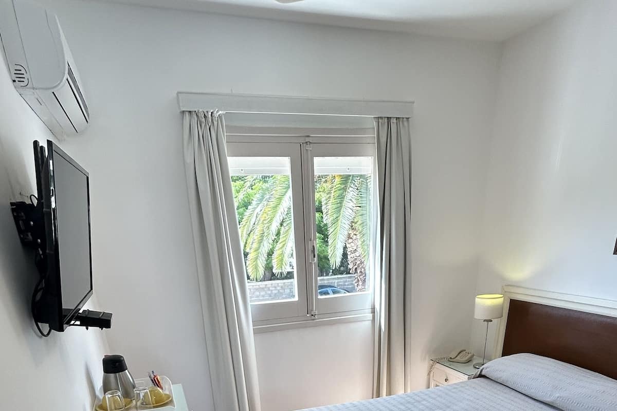 Habitación doble estándar | Ropa de cama de alta calidad, edredón y minibar