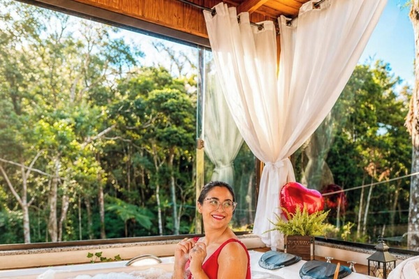 Chalé Caminho do Sol 1 - Jacuzzi e Bônus Culinário | Private spa tub