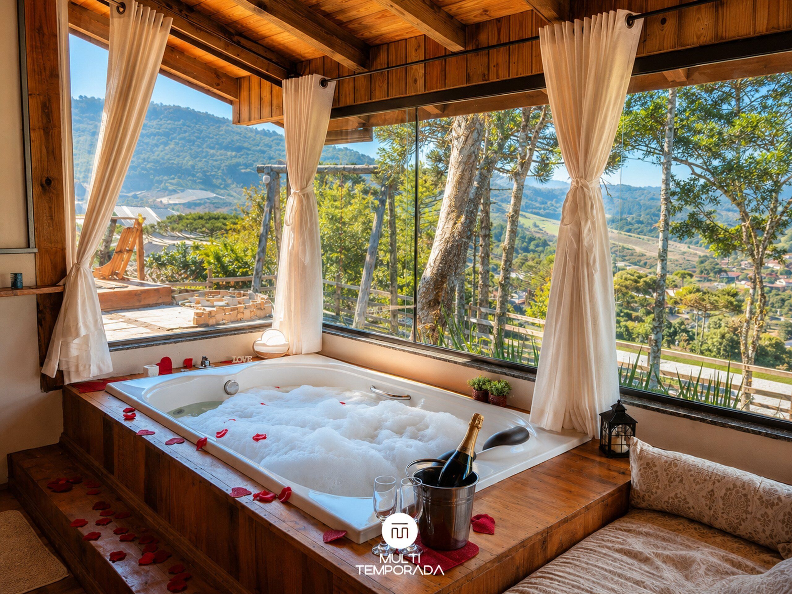 Chalé Caminho do Sol 2 - Jacuzzi e Bônus Culinário | Interior