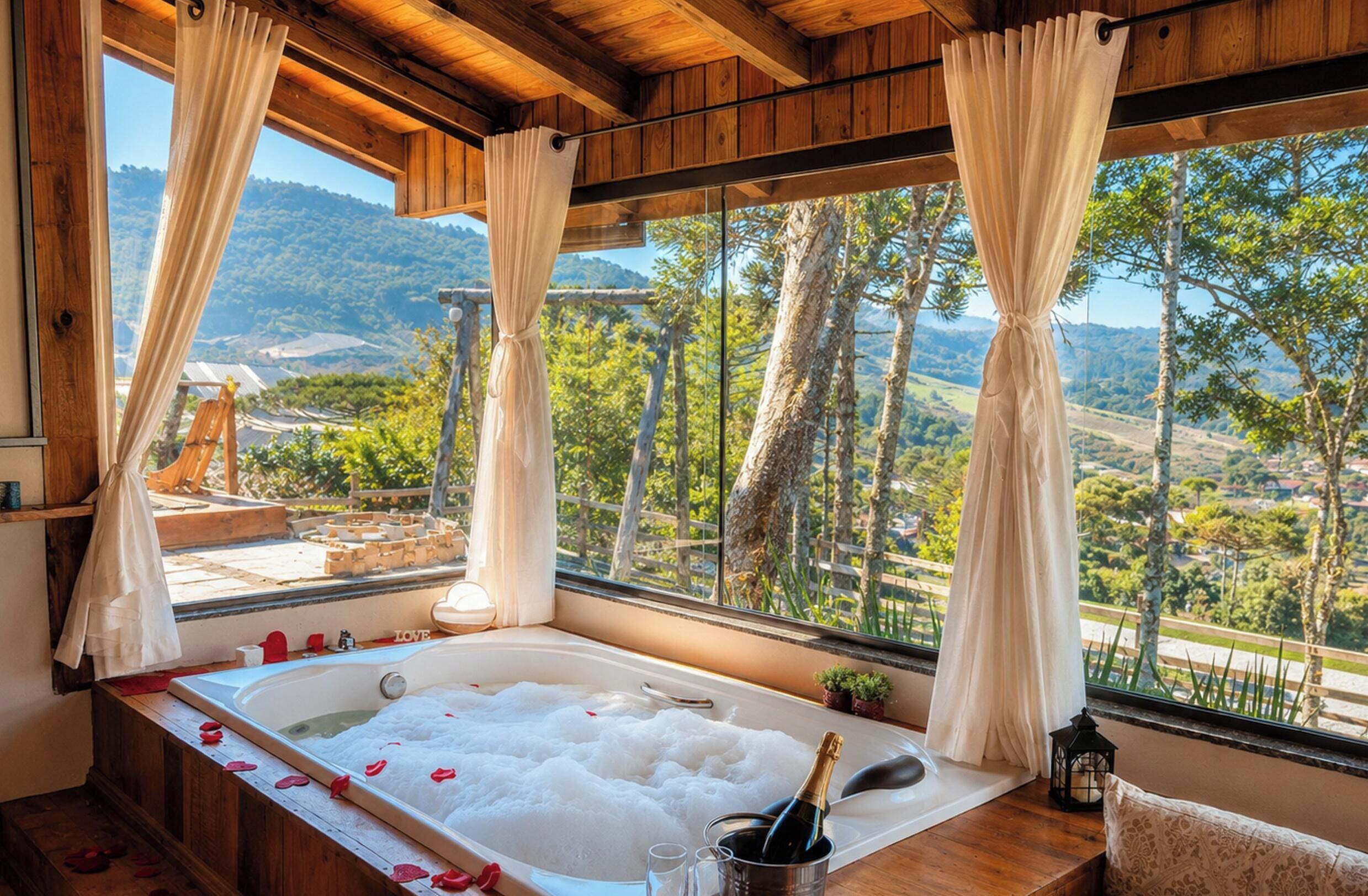Chalé Caminho do Sol 2 - Jacuzzi e Bônus Culinário | Interior