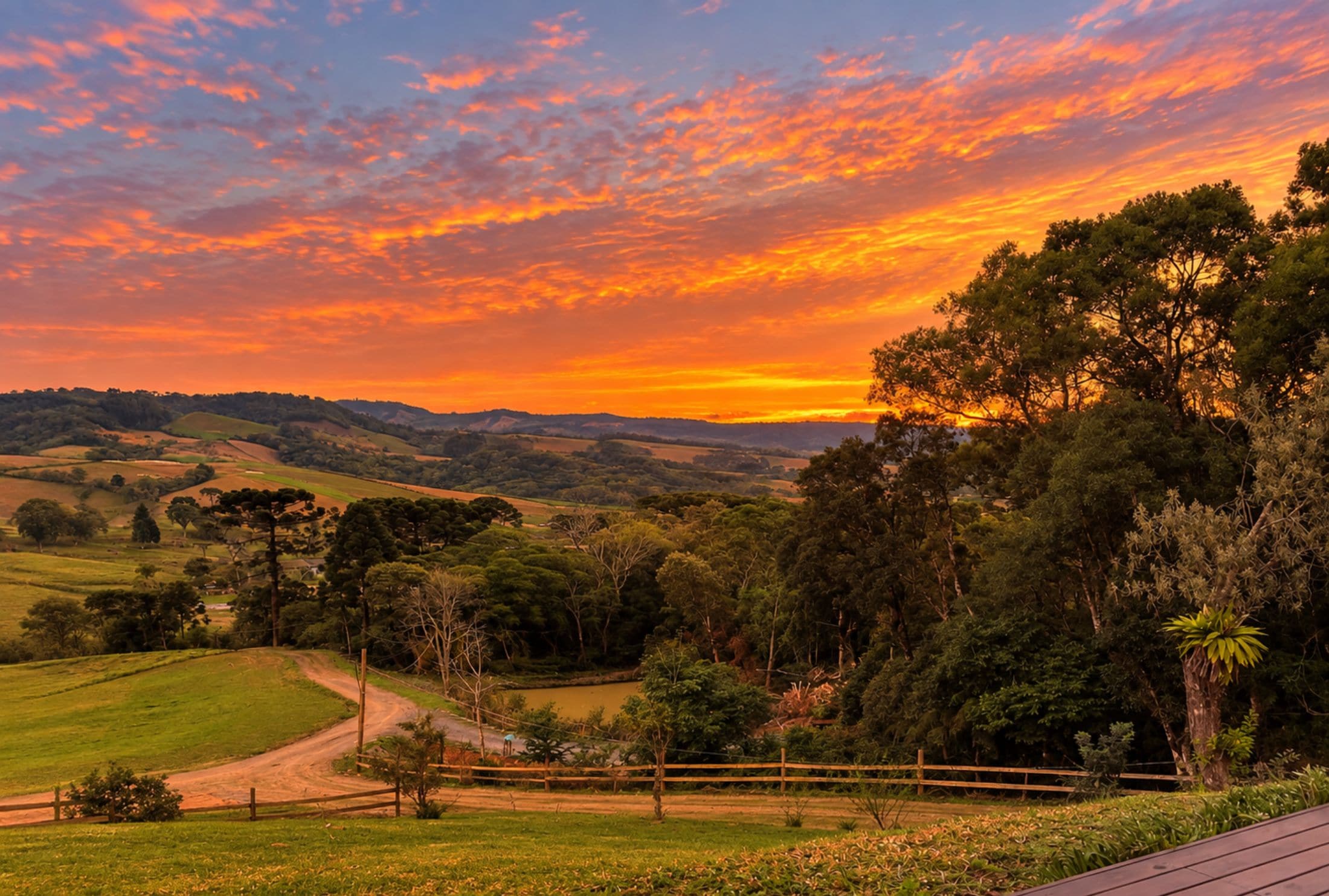 Vista para a montanha