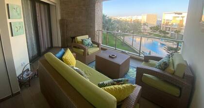 Plage des Nations beautifully decorated with a swimming pool view