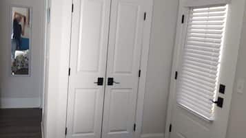 1 bedroom, iron/ironing board, travel crib, WiFi (free)