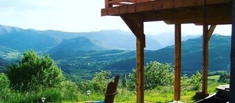 Large chalet with panoramic views in the heart of nature, close to the Montclar ski slopes