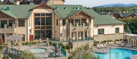 Indoor pool, outdoor pool