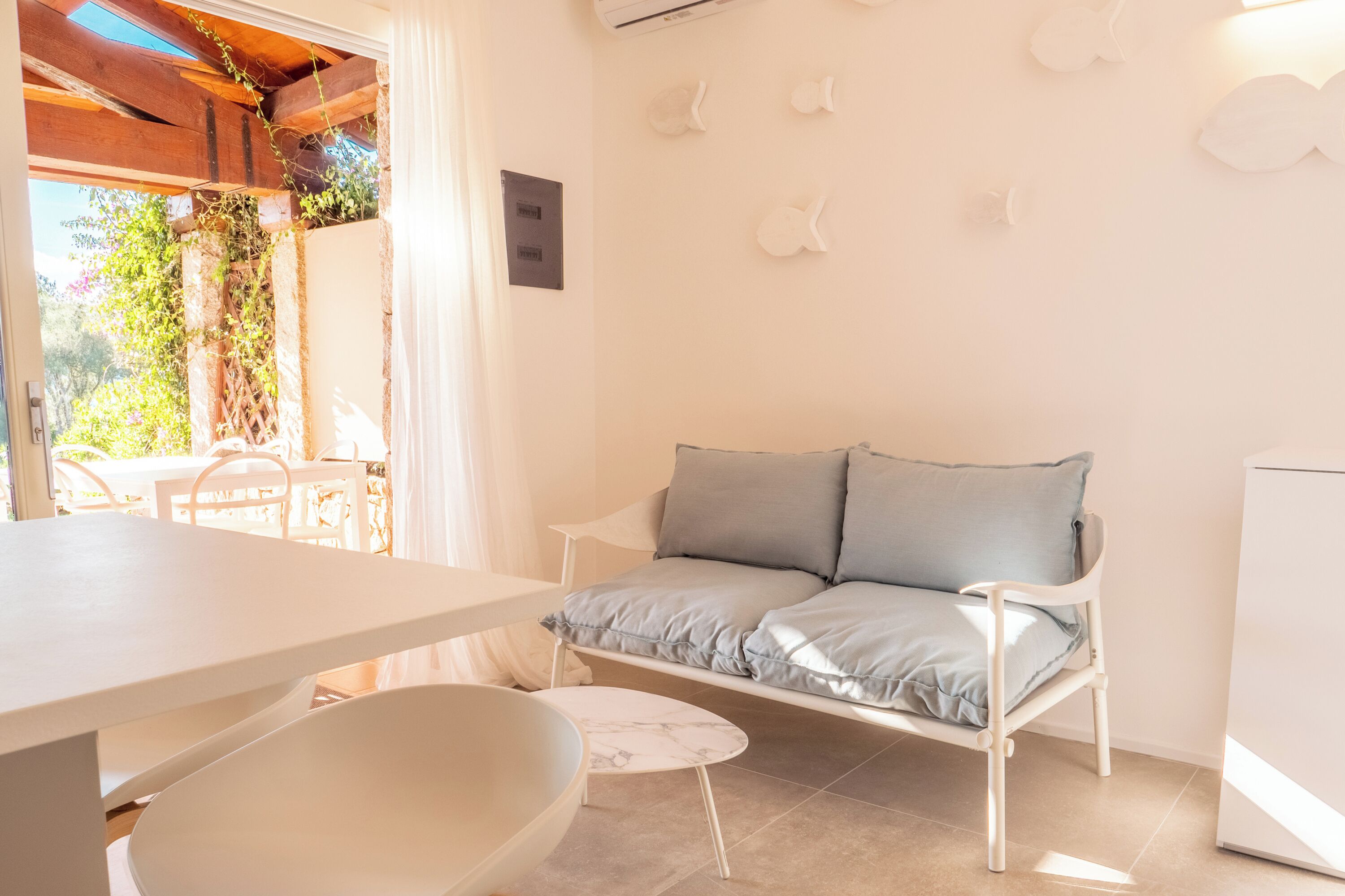 Family House, Multiple Bedrooms, 2 Bathrooms (Villa Valentina 250m From The Beach) | Living area | Flat-screen TV