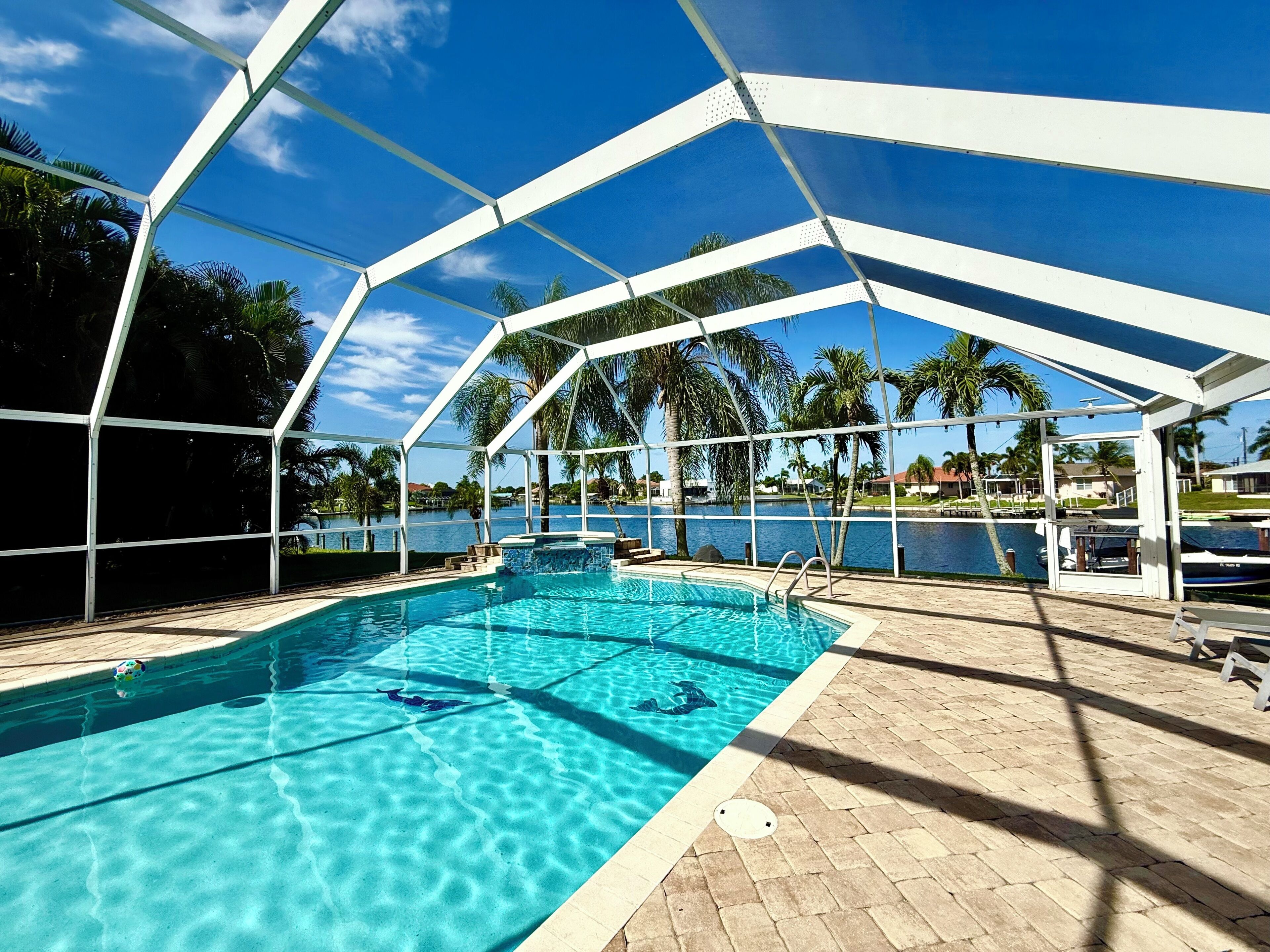 A heated pool