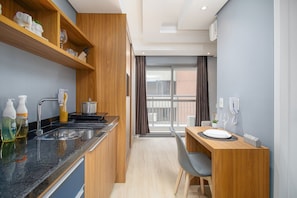 Basic-studiolejlighed | Privat køkken | Kaffe-/temaskine