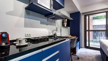 Estúdio básico | Cozinha privada | Cafeteira/chaleira