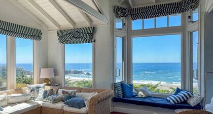 Cliff Cottage - Unobstructed ocean, and beach views, short walk to the beach