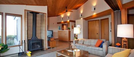 TV, fireplace, DVD player