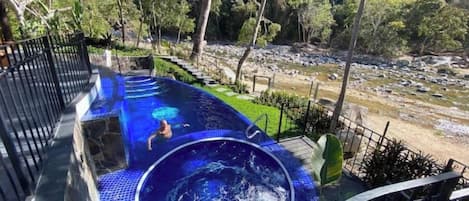Una piscina riscaldata