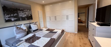 1 makuuhuone, työpöytä, silitysrauta/-lauta, ilmainen Wi-Fi