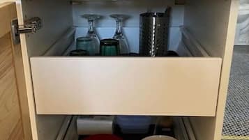 Fridge, microwave, coffee/tea maker, electric kettle