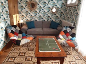 TV, foosball, table tennis