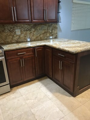 Shared fridge, microwave, coffee/tea maker, electric kettle