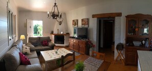 Télévision, cheminée