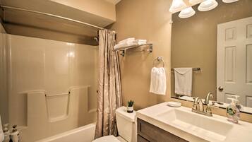 Hair dryer, towels