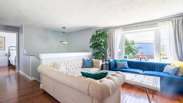 Televisión y chimenea