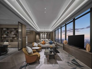 Presidential Suite, 1 King Bed | Living area | Flat-screen TV