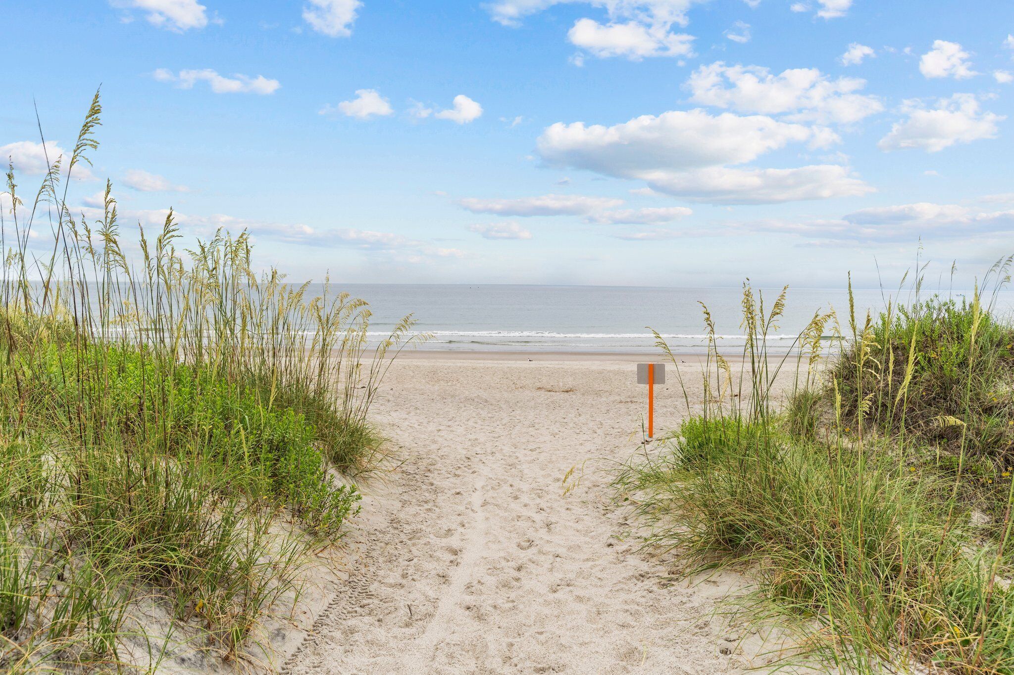 Vlak bij het strand