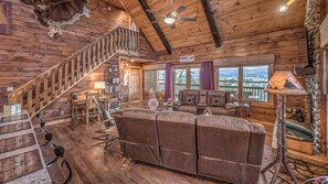 TV, fireplace, DVD player