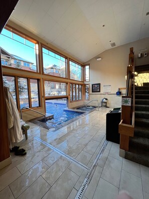 Indoor pool, outdoor pool