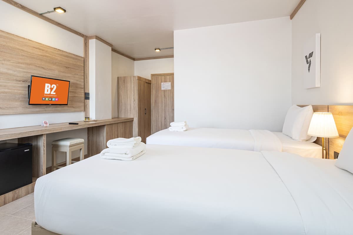 Superior-Zimmer | Verdunkelungsvorhänge, kostenloses WLAN, Bettwäsche