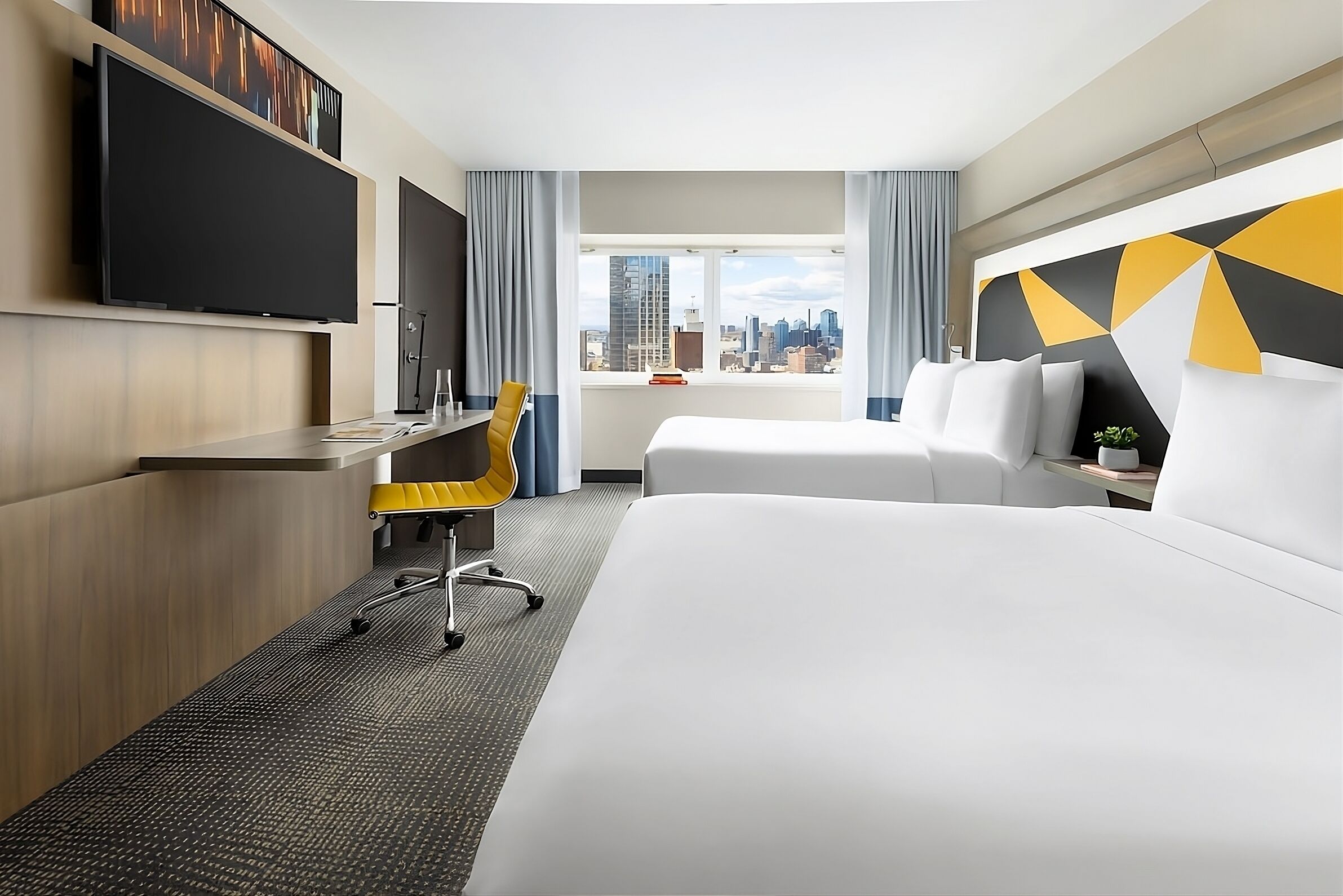 Social Superior Hudson River View Doubles Room at M Social Times Square New York