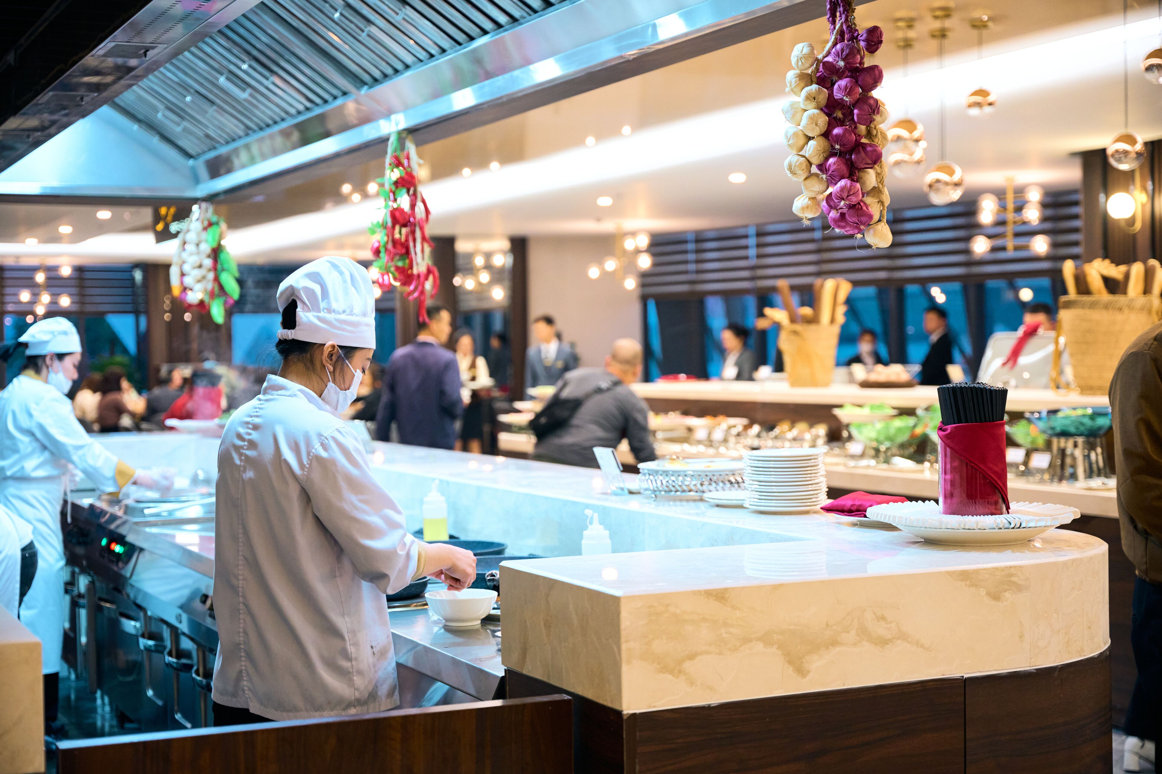 Free daily buffet breakfast