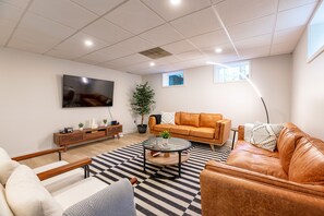 Smart TV, video games, books, video library