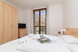 1 makuuhuone, vuodevaatteet