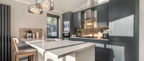 Fridge, oven, stovetop, toaster