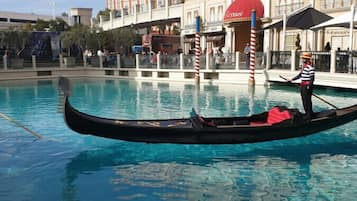 Enjoy a leisurely gondola ride on our serene pool.