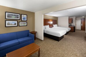 Room, 2 Queen Beds, Accessible, Non Smoking (Mobility, Bathtub w/Grab Bars) | Premium bedding, individually decorated, individually furnished, desk