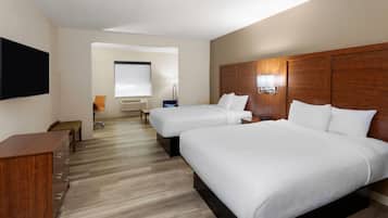 Suite, 2 Queen Beds, Non Smoking | Premium bedding, desk, laptop workspace, iron/ironing board