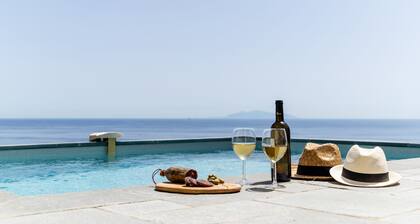 Villa NEPITA, swimming pool, sea view for 8 people, 4 bedrooms, ERBALUNGA, 20222