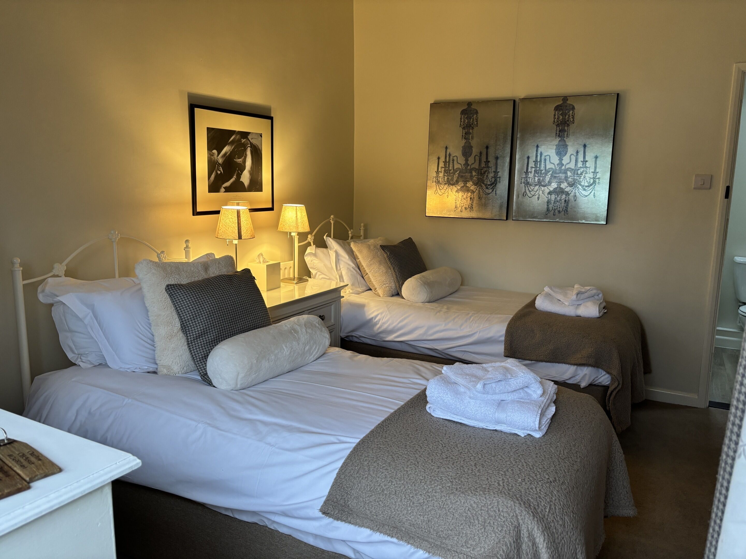 Premium bedding, individually decorated, individually furnished