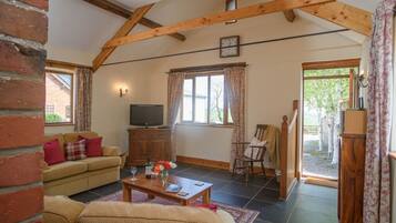 TV, fireplace, DVD player, stereo