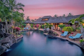 A heated pool