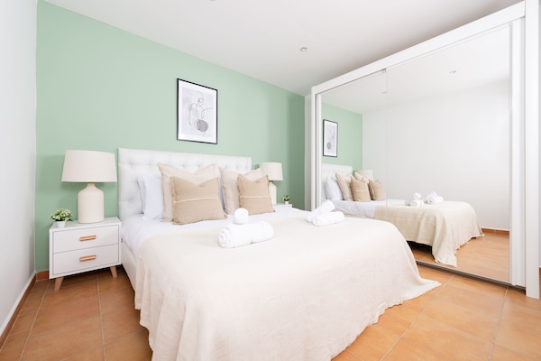 Apartamento | Roupas de cama antialérgicas, individualmente mobiliados