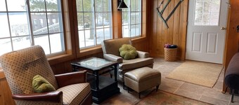 Hubbard Lake Sunset Hideaway, large lakefront property.