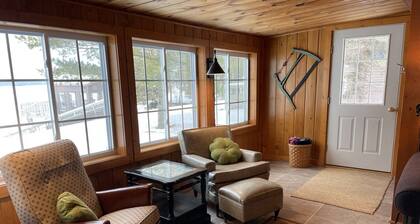 Hubbard Lake Sunset Hideaway, large lakefront property.
