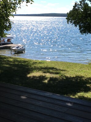 Property grounds - Hubbard Lake Sunset Hideaway, large lakefront property. (Spruce)
