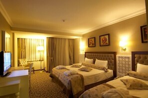 Free minibar items, desk, free WiFi, bed sheets
