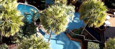 Indoor pool, outdoor pool