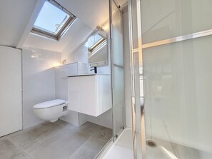 Shower, hair dryer