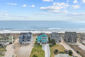 Exterior - Premier Oceanfront Dog Friendly w/ Pool, Hot Tub, Elevator, Cabana, Theater (Hatteras)