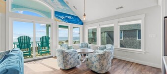 SUMMER SAVINGS Premier Oceanfront Dog Friendly w Pool, Hot Tub, Elevator, Cabana