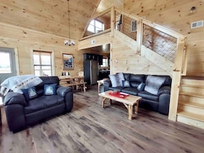 Smart TV, fireplace, video games